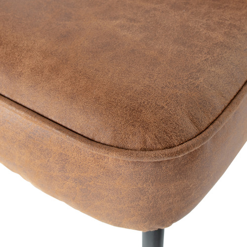 BePureHome eetbank Vogue- Leer - Cognac - 83x120x59 - vtwonen shop