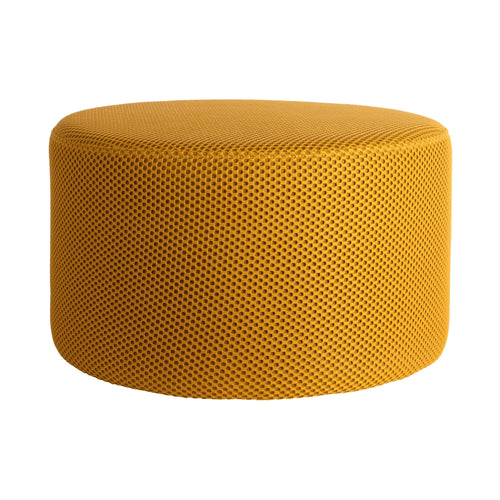 Leitmotiv poef Retro Mesh - geel - Ø50cm