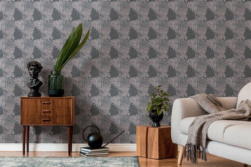 Livingwalls behang bloemmotief grijs - 53 cm x 10.05 m - AS-390585 - vtwonen shop