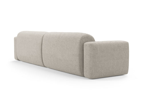 Cosmopolitan Design Modulaire bank Strino 4-zits, structurele stof beige - 98x240x78cm