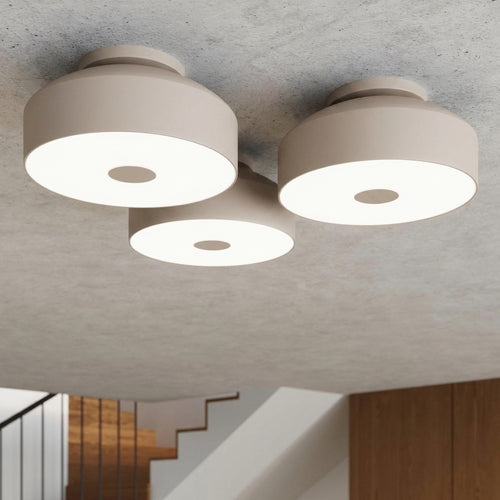 Sollux Lighting Plafondlamp OMIQ taupe - 30x30x15cm