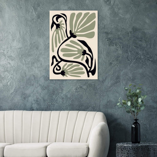 Artfulprints Poster Matisse – Ode to a green flower   - 30x40 cm - Groen
