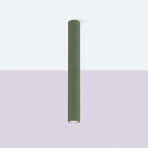 Sollux Lighting Plafondlamp KARBON 60 olijfgroen - 6,5x6,5x60cm