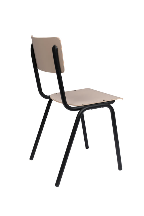 Zuiver Back To School Eetkamerstoelen/ Kantinestoelen/ Schoolstoelen Mat Beige - Set van 4 - vtwonen shop