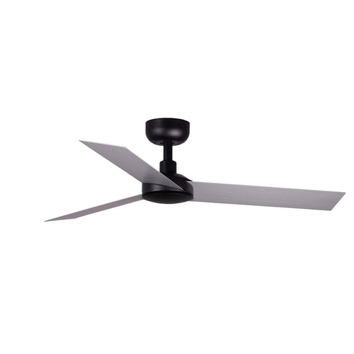 Faro CRUISER Kleine zwarte DC-plafondventilator, 6 snelheden, aluminium blad
