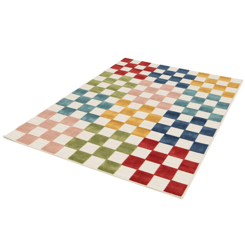 AFK Living vloerkleed Multi Carreaux - voor binnen en buiten - veelkleurig - 120 x 170 cm