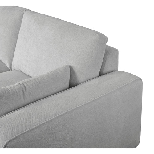 Furnhouse chaise longue bank links California - Lichtgrijs - Stof - 105x305x85