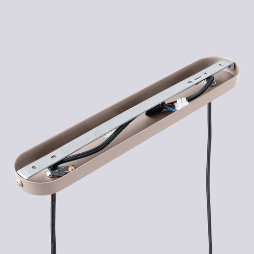 Sollux Lighting Hanglamp HALO 2L taupe - 33,5x6x120cm