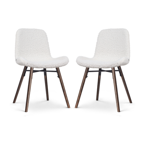Nolon Nena-Fé Eetkamerstoelen Set van 2 - Teddy - Walnoot - vtwonen shop