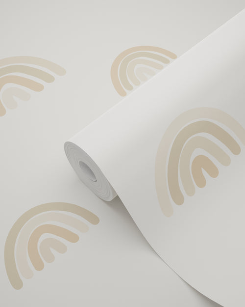 ESTAhome behang regenboogjes beige - 53 cm x 10.05 m - 139685 - vtwonen shop