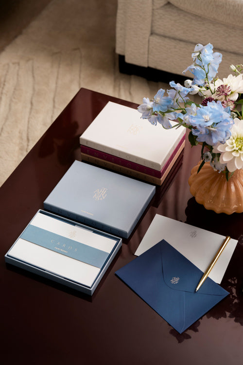 Printworks Kaart & enveloppe set - Thanks - Blauw