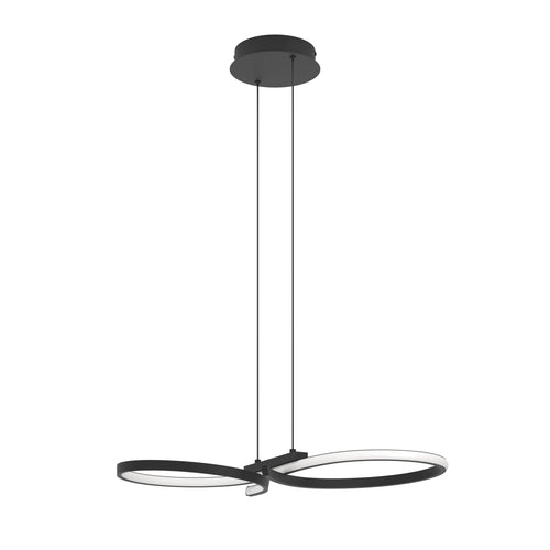 EGLO hanglamp Serpins - led - 66 cm - zwart/wit - vtwonen shop