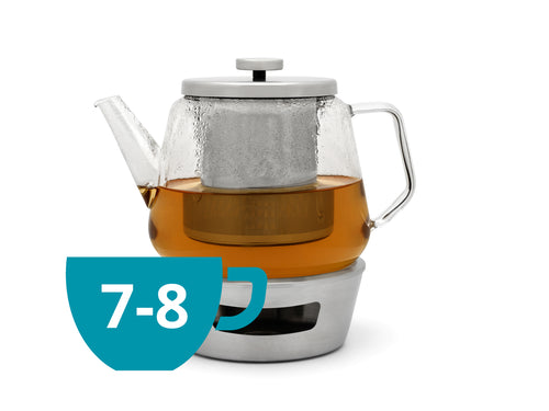 Bredemeijer - Theeset Bari 1,5L enkelwandig, rvs warmer - vtwonen shop