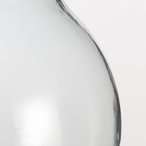 Mica Decorations Olly Vaas - H23 x Ø29 cm - Gerecycled Glas - Transparant