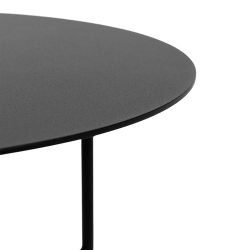 Spinder Design bijzettafel Roxane Laag - Zwart - ⌀ 40