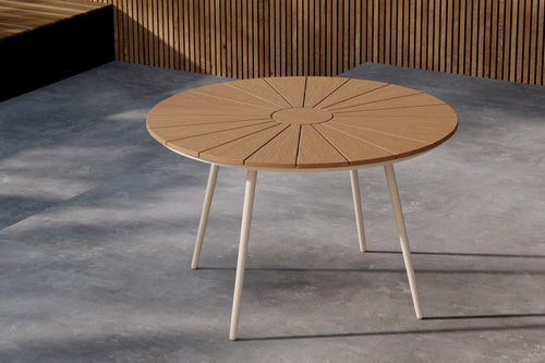 Rebellenclub Ronde Tuintafel Nella - ø120cm - Beige - vtwonen shop