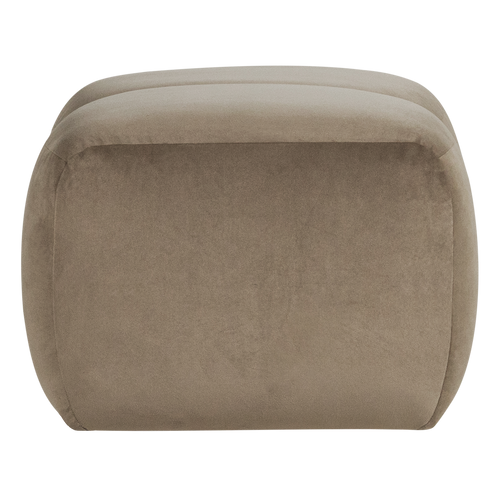 WOOOD poef Mojo - Velvet - Khaki - 45x84x64