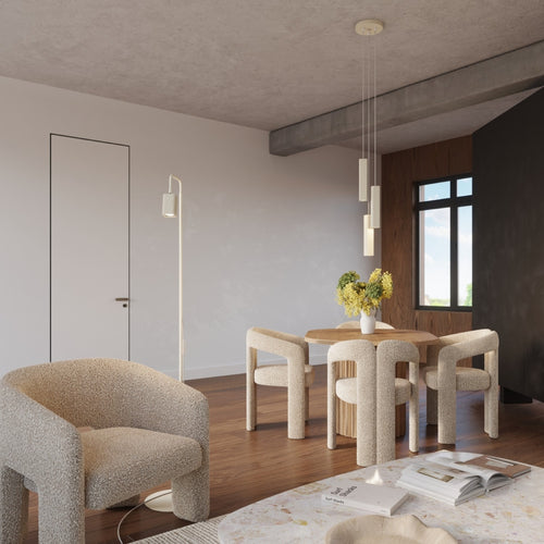 Sollux Lighting Hanglamp RAYO 3P beige - 20x20x108cm