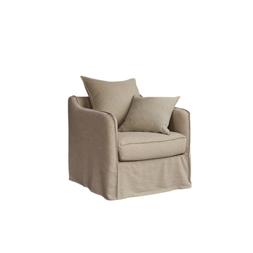 Tikamoon Fauteuil van natuurlijk linnen - Naturel