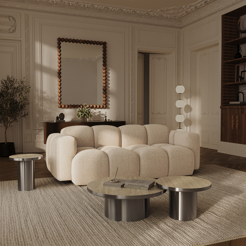 Premium Interiors - Modulaire bank MOSS - velours met structuur  180cm