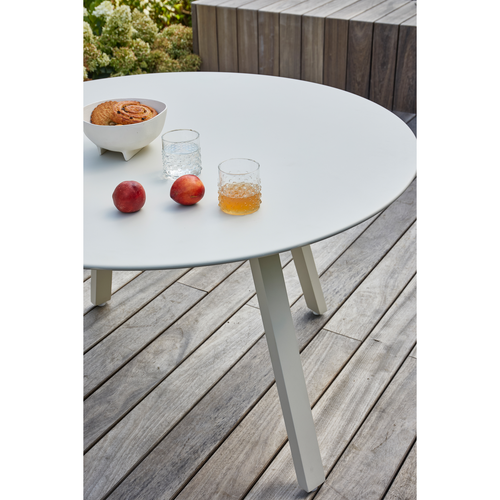 WOOOD buitentafel Auke - Aluminium - Mist - 75x120x120 cm - vtwonen shop
