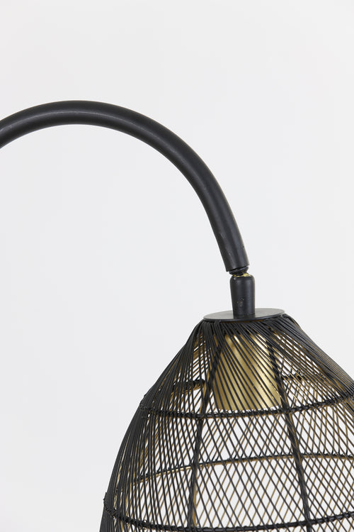 Light & Living vloerlamp MEYA - 34x30.5x172cm - zwart - vtwonen shop