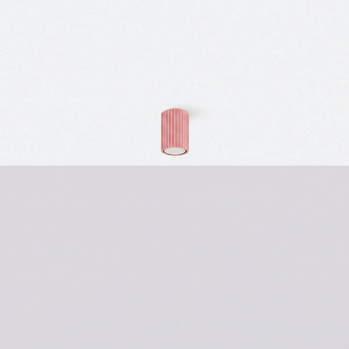 Sollux Lighting Plafondlamp KARBON 10 roze - 6,5x6,5x10cm