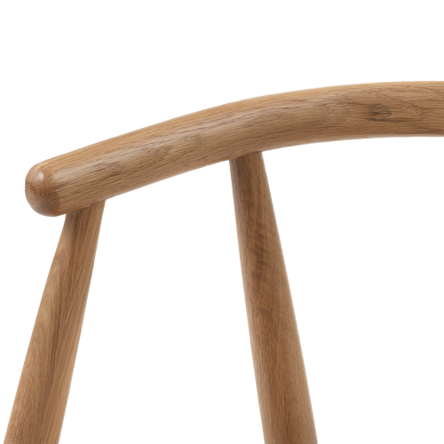 Olivine Kenza Eikenhouten Eetkamerstoel - Naturel met Rieten Zitting - vtwonen shop