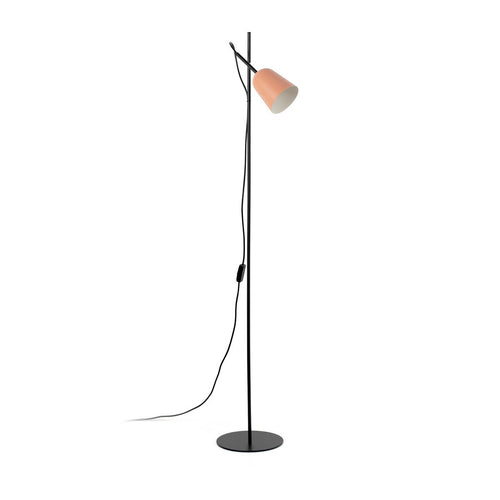Faro STUDIO Task Vloerlamp Mat Zwart, Roze