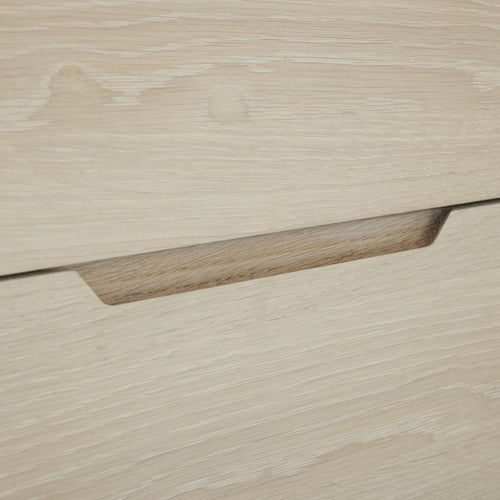 Furnhouse 3-deurs dressoir Kerteminde - Witte olie - MDF, eikenfineer - 45x160x80