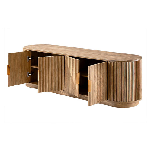 Calicosy - TV-meubel ACHILLE - licht hout 160x40x48 cm