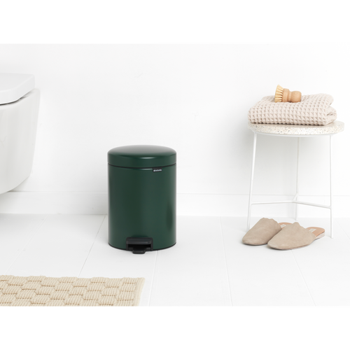 Brabantia NewIcon Pedaalemmer, 5 liter, kunststof binnenemmer - Pine Green