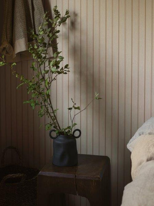 Borastapeter behang strepen donker beige - 53 cm x 10.05 m - 661053 - vtwonen shop