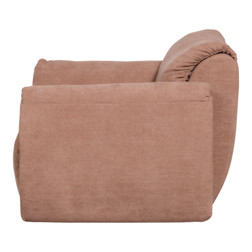 WOOOD loveseat Baggy - Geweven Chenille - Oudroze - 81x138x101 - vtwonen shop