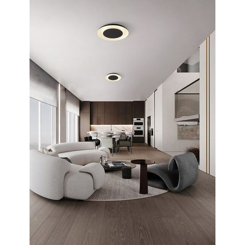 Nova Luce EPOS Inbouw plafondlamp Sandy Black, Sandy White Triac dimbare LED 38W 2200lm 2700-3000-4000K CCT