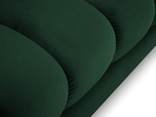 Cosmopolitan Design rechter chaise longue Bali flueel, flessengroen - 185x102x75cm