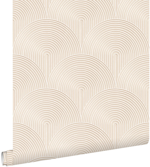 ESTAhome behang 3D-motief beige - 50 x 900 cm - 131100 - vtwonen shop