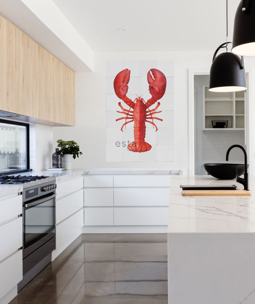 ESTAhome muursticker kreeft rood - 145 x 97 cm - 159032