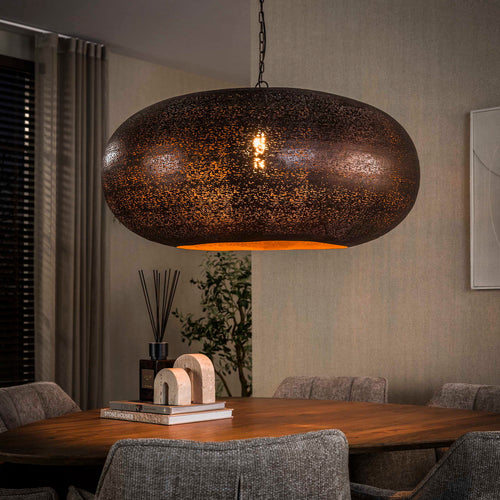 Giga Meubel Hanglamp Cielo - Koper Metaal - 1-lichts - Ø90cm