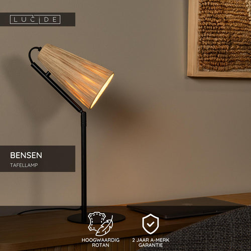 Lucide tafellamp BENSEN - 1xE14 - Naturel