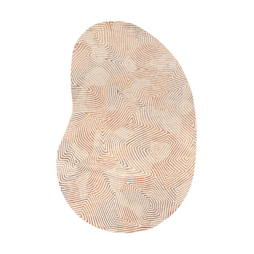 Louis De Poortere binnen & buiten machinewasbaar vloerkleed Meditation Coral van 70% gerecycled PET - rood - 235x340cm