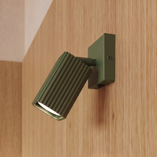 Sollux Lighting Plafondlamp RAYO 3P olijfgroen - 20x20x18cm