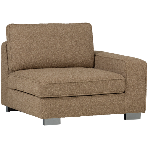 vtwonen element 1-zits met arm rechts Lazy - Bouclé - Bruin - vtwonen shop