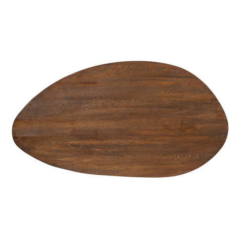 StarFurn Salontafel Zillah - Driehoekig Bruin Hout - 130x70x35cm - vtwonen shop