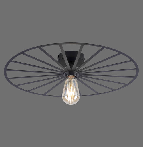 Paul Neuhaus plafondlamp Isabella - 1 lichts - 50  x 8.5   cm - zwart - vtwonen shop