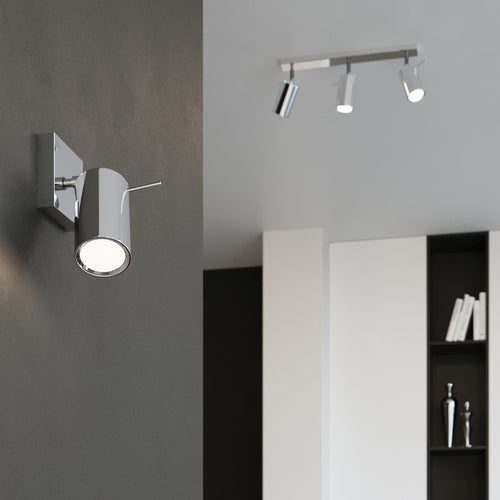 Sollux Lighting Plafondlamp RING 4 chroom - 25x25x16cm