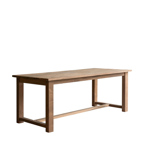 Tikamoon Tuintafel van gerecycled massief teakhout voor 6/8 personen - Naturel