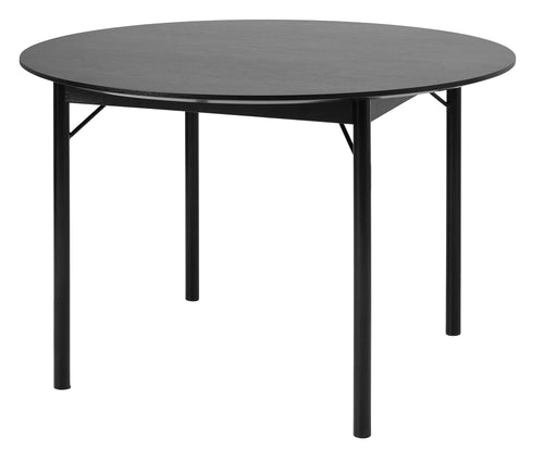 Rebellenclub Eetkamertafel Noka - ø120 cm - Zwart