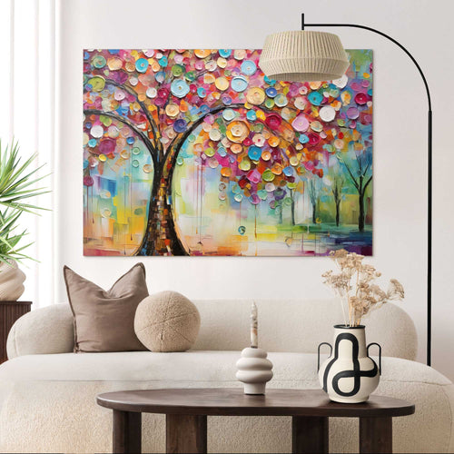 Reinders schilderij Kleurrijke Boom - 100x140cm