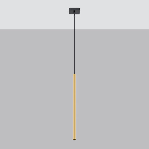 Sollux Lighting Hanglamp PASTELO 1 gepolijst goud - 8x8x100cm